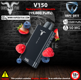 IGNITE - V150 Rechargeable Disposable Vape (15,000 Puffs) vape online offer sharjah