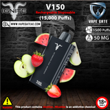 IGNITE - V150 Rechargeable Disposable Vape (15,000 Puffs) vape offer al ain