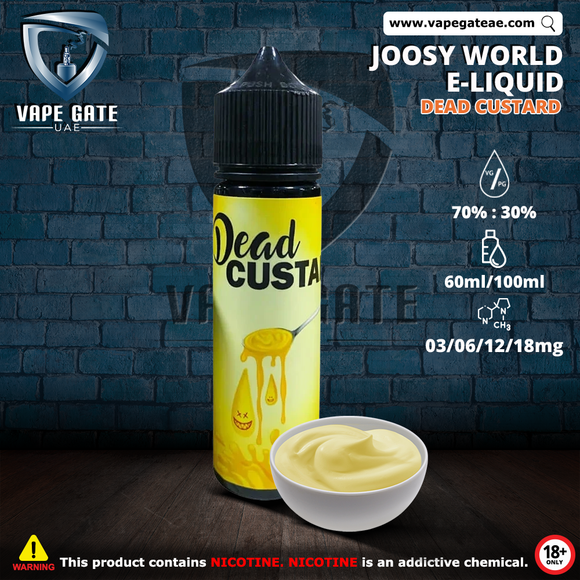 Dead Custard 60ml E Liquid by Joosy World , Abu Dhabi,Dubai | Vape Gate UAE Dead Custard 60ml E Liquid by Joosy World , Abu Dhabi,Dubai | Vape Gate UAE