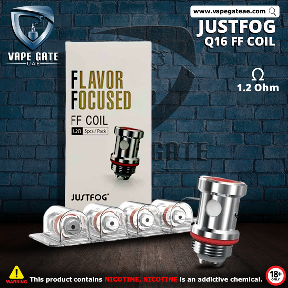 Justfog Q 16 FF Replacement Coil - 5 pcs | Dubai & Abu Dhabi UAE Justfog Q 16 FF Replacement Coil - 5 pcs | Dubai & Abu Dhabi UAE