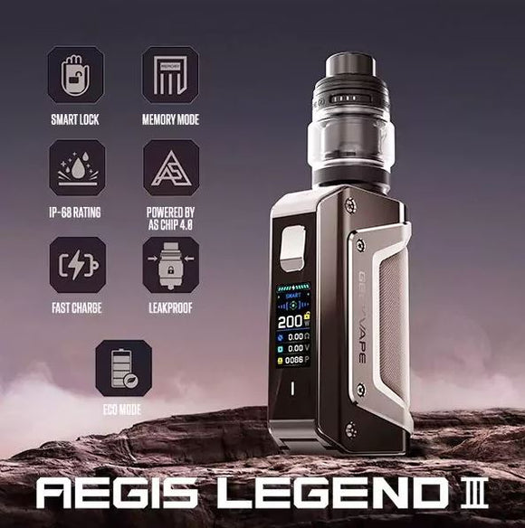 GEEKVAPE AEGIS LEGEND 3 200W STARTER KIT VAPE DELIVERY AJMAN