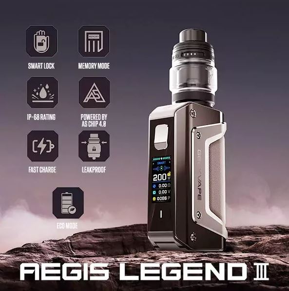 GEEKVAPE AEGIS LEGEND 3 200W STARTER KIT | SAME DAY DELIVERY ABU DHABI &  DUBAI