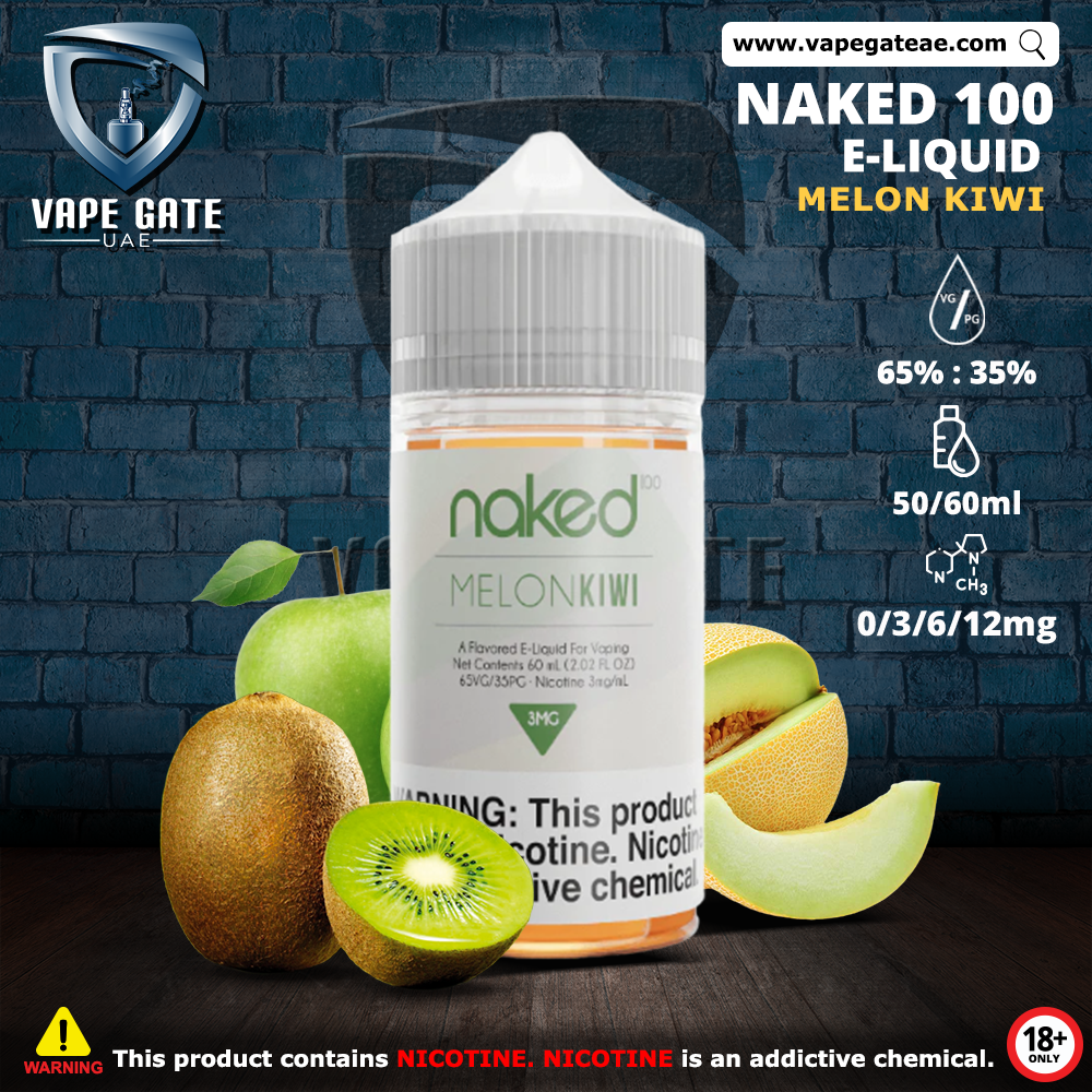 Naked 100 - Melon Kiwi (Green Blast) 60ml / 50ml, REAL DISCOUNT WITH VAPE GATE UAE. Naked 100 - Melon Kiwi (Green Blast) 60ml / 50ml, REAL DISCOUNT WITH VAPE GATE UAE.