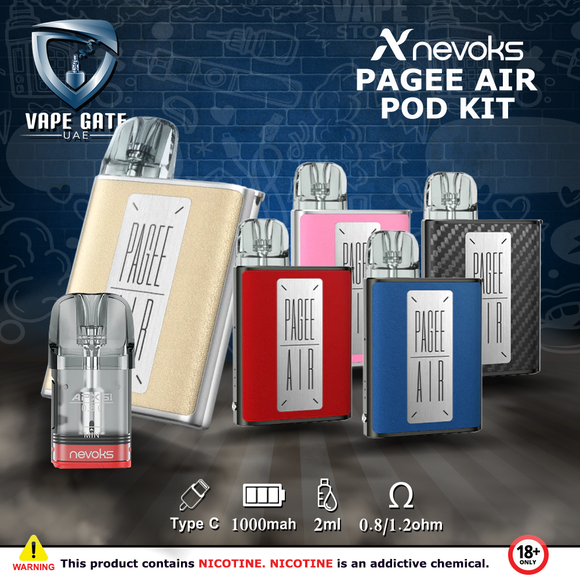 NEVOKS - PAGEE AIR 1000MAH POD KIT ABU DHABI DUBAI AL AIN KHORFAKKAN RUWAIS DUBAI KSA