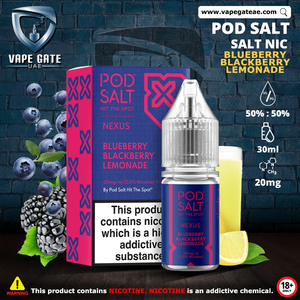 blackberry lemonade vape juice Pod Salt Nexus - Blueberry Blackberry Lemonade Saltnic| Same Day Delivery To Dubai