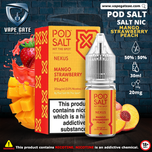 pod salt nexus mango strawberry peach saltnic Dubai