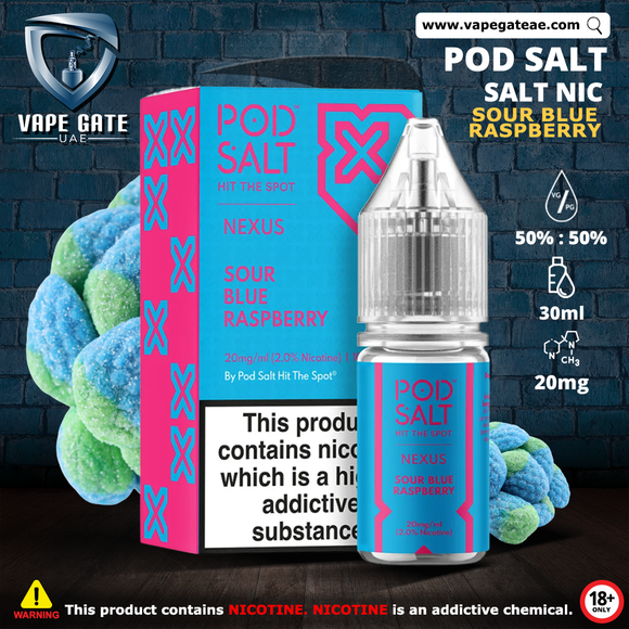 pod salt nexus sour blue raspberry saltnic Abu Dhabi