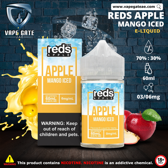 reds apple iced mango eliquid dubai