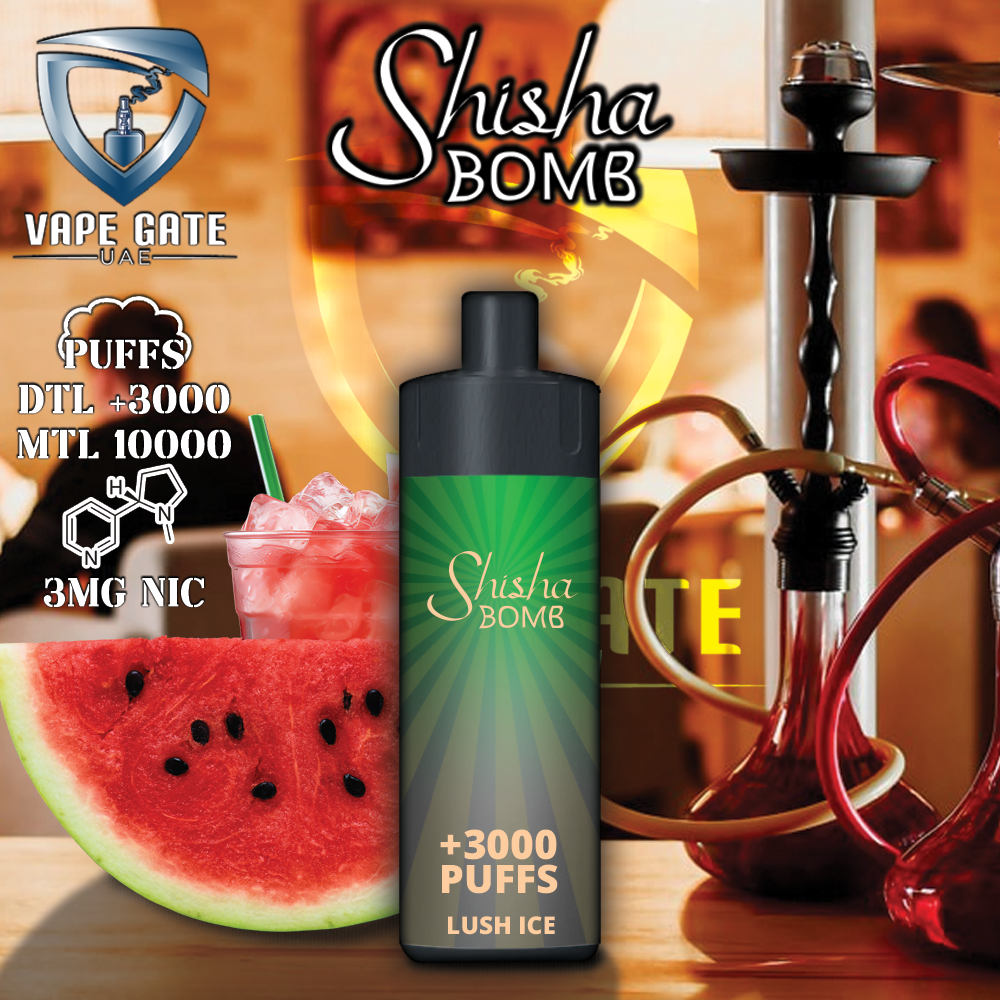 Shisha Bomb Rechargeable Disposables Vape 10000 Puffs Dubai