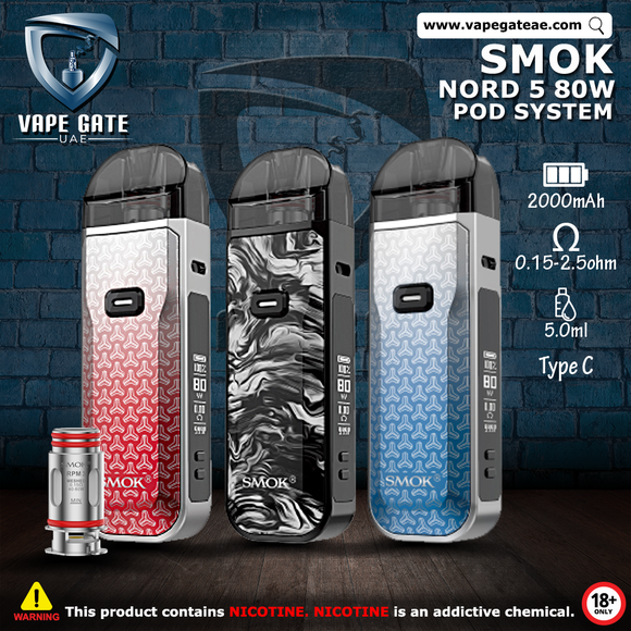 SMOK NORD 5 80W POD SYSTEM | Dubai | Abu Dhabi | Same Day Delivery SMOK NORD 5 80W POD SYSTEM | Dubai | Abu Dhabi | Same Day Delivery