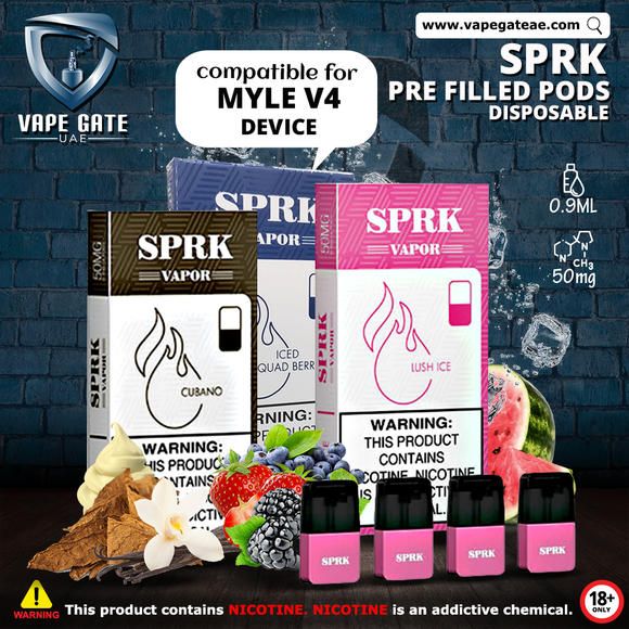 SPRK disposable vape pods in Dubai