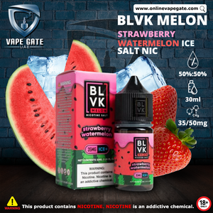 WATERMELON STRAWBERRY - BLVK MELON SALTS - 30ML vape delivery ajman