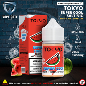 Tokyo Super Cool Burst Watermelon Saltnic 30ml ABU DHABI DUBAI AL AIN RUWAIS SHARJAH KSA