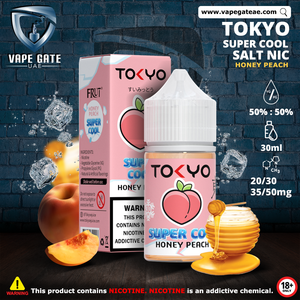 Tokyo Super Cool Honey Peach Saltnic 30ml | Dubai | Abu Dhabi | Same Day Delivery Tokyo Super Cool Honey Peach Saltnic 30ml | Dubai | Abu Dhabi | Same Day Delivery