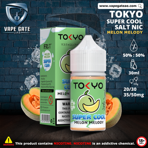 Tokyo Super Cool Mello Melody Saltnic 30ml ABU DHABI DUBAI SHARJAH RUWAIS UMM AL QUAWAIN FUJAIRAH KSA