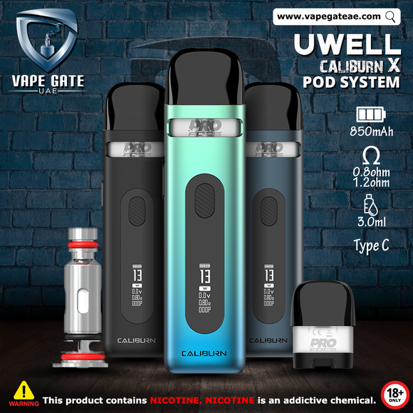 Uwell Caliburn X Pod System 850mAh | Dubai | Abu Dhabi | Same Day Delivery Uwell Caliburn X Pod System 850mAh | Dubai | Abu Dhabi | Same Day Delivery