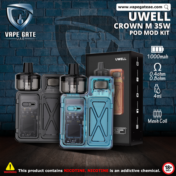 Uwell Crown M 35W Pod Mod Kit SAME DAY DELIVERY DUBAI ABU DHABI RUWAIS SHARJAH AL AIN AJMAN KSA