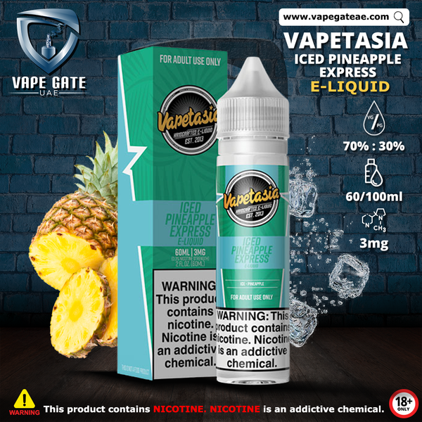 Iced Pineapple Express By Vapetasia Series 100ml 2 Iced Pineapple