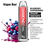 Vapes Bar - Diamond Disposable Vape (7000 Puffs) VAPE OFFER RUWAIS