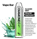 Vapes Bar - Diamond Disposable Vape (7000 Puffs) VAPE ORDER ONLINE SHARJAH