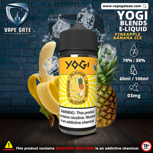 Yogi Blends Banana Pineapple Ice 30ml Saltnic abu dhabi dubai al ain ruwais ksa