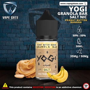 Yogi Granola Bar Peanut Butter Banana 30ml Saltnic best vape shop in Dubai