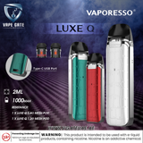 VAPORESSO LUXE Q POD KIT 1000MAH abudhabi KSA Oman