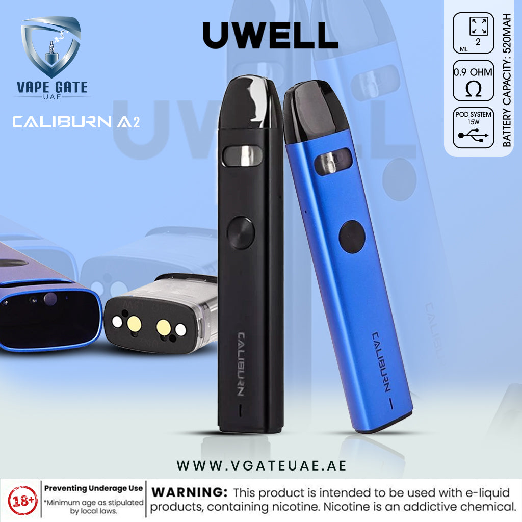 UWELL CALIBURN A2 15W POD SYSTEM Dubai, Abu Dhabi - Vape Gate UAE