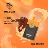 TUGBOAT - HERO Pod Kit Disposable Vape (8000 Puffs) ABU DHABI DUABI AL AIN RUWAIS SHARJAH KSA