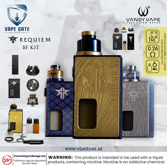 VANDYVAPE REQUIEM BF BOX KIT ABU DHABI DUBAI UAE KSA OMAN QATAR UK LONDON