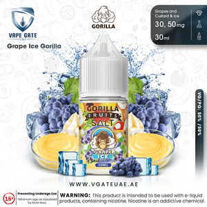 Grape Ice Gorilla Custard Fruits SaltNic by E&B Flavor - UAE - KSA - Abu Dhabi - Dubai - RAK 1