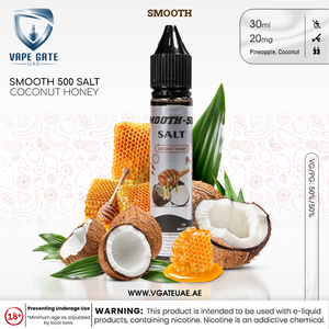 Smooth 500 Salt - Coconut Honey 30ml abudhabi Dubai KSA