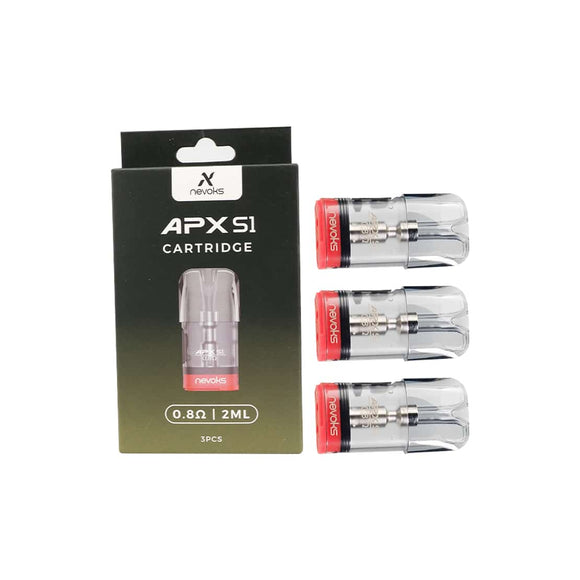 NEVOKS APX S1 REPLACEMENT POD CARTRIDGE 2ml ABU DHABI DUBAI UMM AL QUAWAIN SHARJAH AL AIN KSA