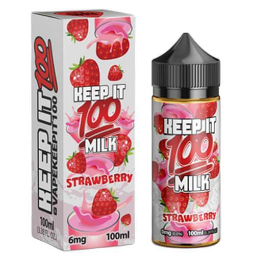 Strawberry Milk E Liquid by Keep It 100 Oman-Muscat-Kuwait-Abudhabi UAE