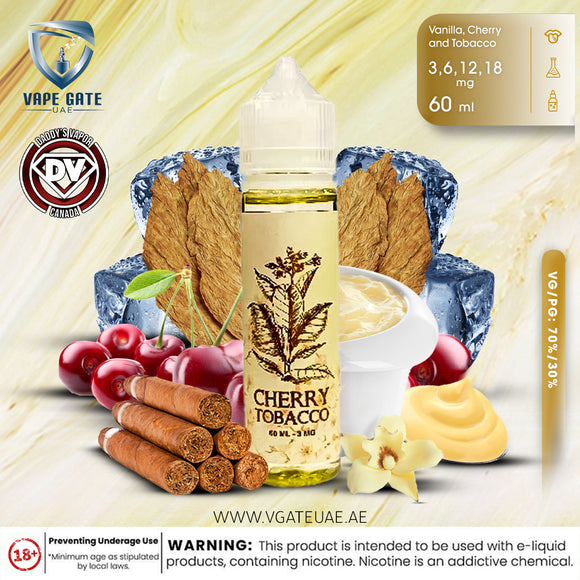 Cherry Tobacco 60ml E Liquid by Daddy’s Vapor - E-LIQUIDS - UAE - KSA - Abu Dhabi - Dubai - RAK 1