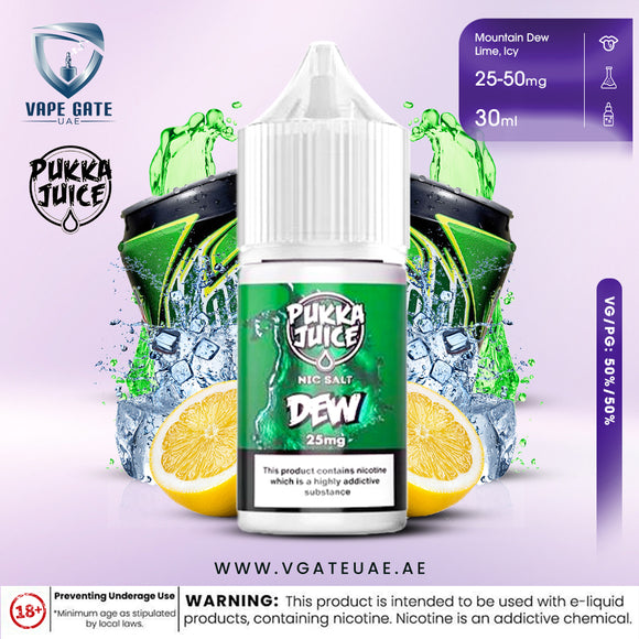 DEW - BY PUKKA JUICE 30ml SALTNIC Abudhabi KSA OMAN