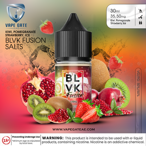 KIWI POM BERRY ICE - BLVK FUSION SALTS - 30ML Abudhabi Dubai KSA