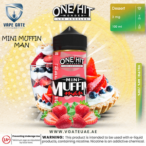 ONE HIT WONDER - MINI MUFFIN MAN - E-LIQUIDS - UAE - KSA - Abu Dhabi - Dubai - RAK 1