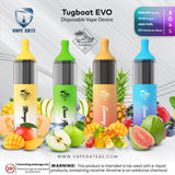 Tugboat EVO Disposable Vape Device 4500 Puffs 850mAh Abudhabi Dubai Al Ain KSA