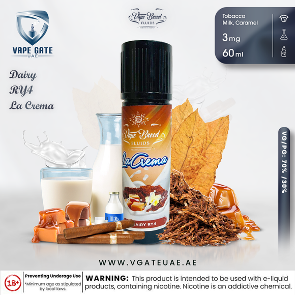 Dairy RY4 La Crema - Vape Breed Fluids abudhabi dubai KSA