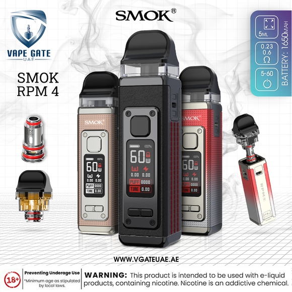 SMOK RPM 4 60W POD SYSTEM Abudhabi Dubai KSA UK