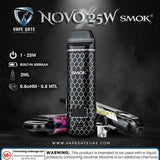 SMOK Novo X 25W Pod Kit 800mAh Abu Dhabi Dubai Al Ain Fujairah UAE, KSA Saudi Arabia oman muscat