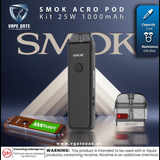 SMOK - ACRO Pod System Kit 25W 1000mAh Abudhabi Dubai KSA