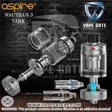 ASPIRE NAUTILUS 3 TANK ABU DHABI DUBAI KSA