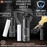 ASPIRE VILTER PRO REPLACEMENT PODS (PACK OF 2) ABU DHABI DUBAI FUJAIRAH KSA