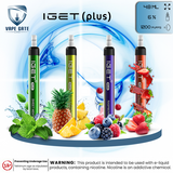 IGET PLUS Disposable Pod Device (1200 PUFF) Abudhabi Dubai KSA