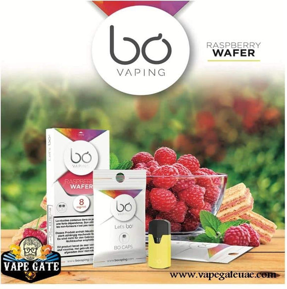 BO Caps Pods Raspberry Wafer by BO Vaping Abu Dhabi Dubai UAE, Dubai Expo 2020