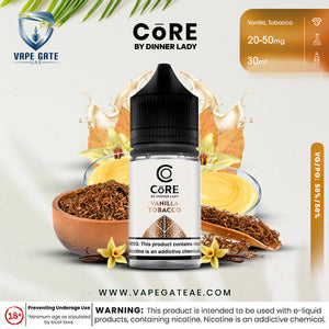 CORE BY DINNER LADY - VANILLA TOBACCO (30ML) ABUDHABI DUBAI KSA