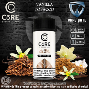 dinner lady vanilla tobacco e-liquid 10ml CORE BY DINNER LADY -