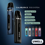 Uwell Caliburn X Pod System 850mAh Abu Dhabi Dubai Al Ain sharjah Fujairah KSA Qatar UK